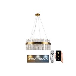 Lustră LED de cristal dimabilă pe cablu LED/80W/230V + telecomandă