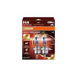 Set 2x Bec auto NIGHT BREAKER H4 P43t 60/55W 12V - Osram