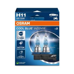 SET 2x Bec auto COOL BLUE H11 PGJ19-2/55W/12V 5000K - Osram