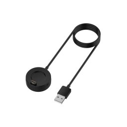 SmartWatch Wireless Charging Cable (TGC4) - for Garmin Watch, USB, 5W, 1m with Desk Holder - Black