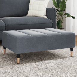 Taburet, gri închis, 77x55x31 cm, catifea GartenMobel Dekor