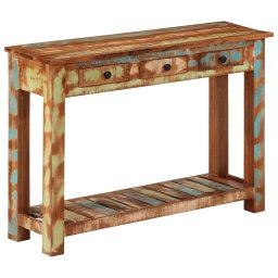 Masa consola, 110x30x76 cm, lemn masiv reciclat GartenMobel Dekor