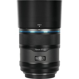 Obiectiv foto DSLR Sirui Sniper Lens APS-C AF 75mm F1.2 E-Mount Black Carbon