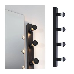 Corp de iluminat pentru oglindă de baie Paulmann 80099 4xE14/40W IP44 REGULA 230V negru