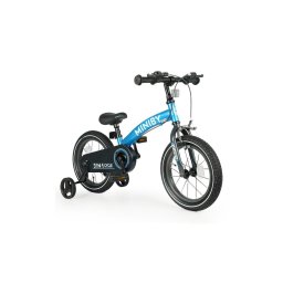QPlay - Bicicletă copii 14" MINIBY 3în1 albastru