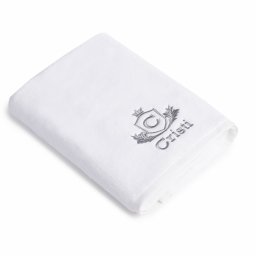 Prosop baie Brodate Alb/Colorat cu broderie color, Model Royal bumbac 100%