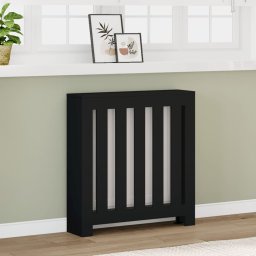 Masca pentru calorifer, negru, 78x20x82 cm, lemn prelucrat GartenMobel Dekor