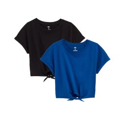 WE Fashion Tricou albastru închis / negru