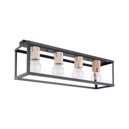 Plafonieră Globo 15476-4D HAGAR 4xE27/60W/230V