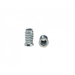 Bucse dublu filetate pentru lemn, diametru interior M6, diametru exterior Ø10 mm (Lungime: 20 mm)