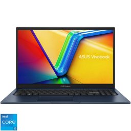 Laptop ASUS Vivobook 15 A1502VA cu procesor Intel® Core™ i5-13420H pana la 4.6GHz, 15.6'', Full HD, IPS, 8GB DDR4 RAM, 512GB SSD, Intel® HD Graphics, No OS, Quiet Blue