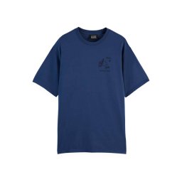 SCOTCH & SODA T-Shirt Regular Fit Front And Back Artwork 180049 SC4010 sky blue