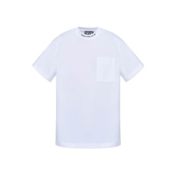 VERSACE JEANS COUTURE T-Shirt 78Up601 R Inst Logo Collar Rib 78GAHE03CJ00E 003 white