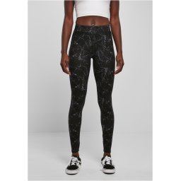 Women's soft leggings AOP blackmarble