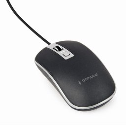 Mouse MUS-4B-06-BS, USB, 1200 DPI Black-White