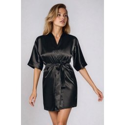 Halat din satin negru 90