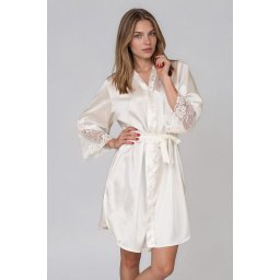Halat din satin Marbella ecru