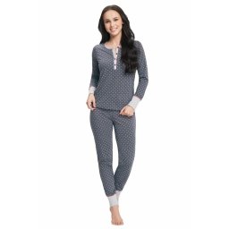 Pijama damă Anita gri cu stele