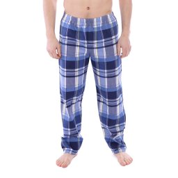 Pantaloni de pijama pentru bărbați Robert albastru-galben