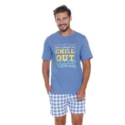 Pijamale bărbați Chill out II albastru