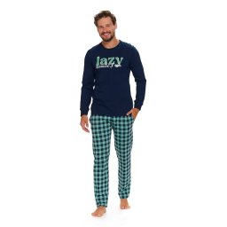 Pijamale pentru bărbați Lazy albastru închis