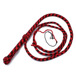 Kiotos Nylon Bullwhip Black & Red 270cm