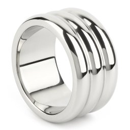 Mr. Steel Elegant Deep C-Ring 40mm Silver