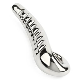 Mr. Steel Devil's Tongue Dildo Silver