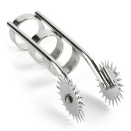 Mr. Steel Double Finger Pinwheel Silver