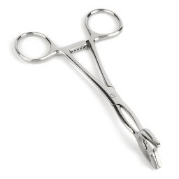 Mr. Steel Cube Tongs V Shape Silver