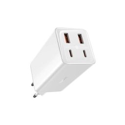 INCARCATOR RETEA Baseus GaN6 Pro, Quick Charge 100W, 2 x USB Type-C Output 5V/3A, 2 x USB, Include cablu USB Type-C la USB Type-C de 100W, Alb