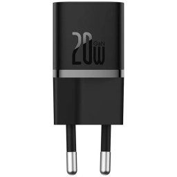 Incarcator retea Baseus GaN5 Mini, 20W, USB-C, Fast Charger, Negru