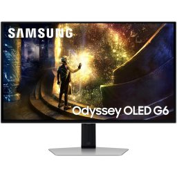 Monitor Gaming OLED SAMSUNG Odyssey G6 LS27DG610SUXEN, 27", QHD, 240Hz, AMD FreeSync Premium Pro, HDR10+, Argintiu