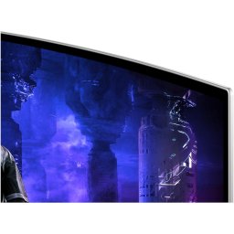 Monitor Curbat Gaming Samsung Odyssey OLED G9 G95SD LS49DG950SUXDU, 1800R, 49", Dual QHD, 0.03ms, 240Hz, FreeSync Premium Pro, G-Sync Compatible, HDR10+, Argintiu