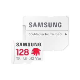 Card de memorie Samsung PRO Plus, 128GB, microSDXC, CL10, U3, V30, A2, Adaptor SD inclus