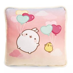 Nici: Molang iepurașul, pernă de pluș - 30 x 30 cm