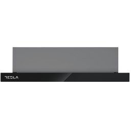 Hota telescopica TESLA DT600AXB, Capacitate de absorbtie 350 m3/h, 2 motoare x 60W, 60 cm, Clasa D, Gri/Negru