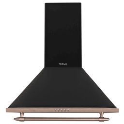 Hota piramidala retro TESLA DCR600ABP, Capacitate de absorbtie 630 m3/h, 1 motor x 190W, 60 cm, Clasa B, Negru