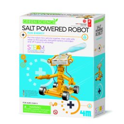 Kit constructie robot alimentat cu sare, stiinta verde - green science