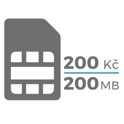 Secutek Cartelă SIM (200,-CZK / 200 MB)