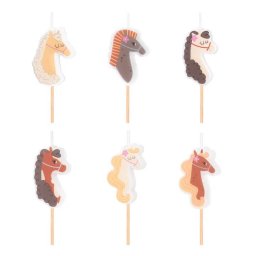 Set 6 lumanari cai 4 cm