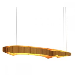 Suspensie Horizon QN-HORIZON-LED-LP-140-TEAK, 65W LED, L140cm, lemn de tec