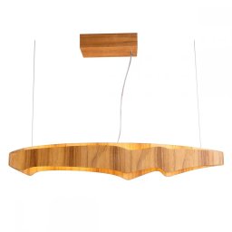Suspensie Horizon QN-HORIZON-LED-LP-100-TEAK, 46W LED, L100cm, lemn de tec