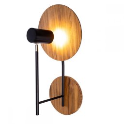 Aplica Dot QN-DOT-WB1-TEAK, 1xGU10, H50cm, lemn de tec