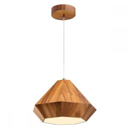 Pendul Diamond QN-DIAMOND-P-S-TEAK, 1xE27, D21cm, lemn de tec