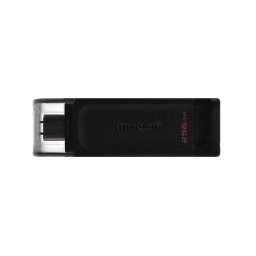 Kingston Technology DataTraveler 70 memorii flash USB 256 Giga Bites USB tip-C 3.2 Gen 1 (3.1 Gen 1) Negru