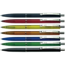 Pix SCHNEIDER K20 Icy colours, clema metalica, culori asortate - scriere albastra