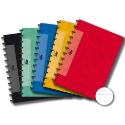 Caiet A4, 72 file - 90g/mp, coperta carton color embosat, AURORA Adoc - dictando