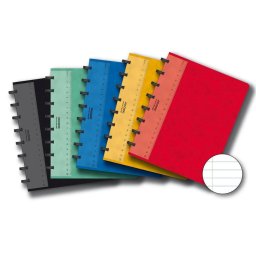 Caiet A5, 72 file - 90g/mp, coperta PP transparent color, AURORA Adoc - dictando