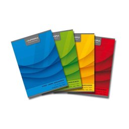 Caiet A5, 60 file - 70g/mp, liniat stanga, coperta carton color, AURORA Office - dictando